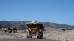 A haul truck at Capstone Mining's Pinto Valley copper-moly-silver mine in Arizona. Credit: Capstone Mining