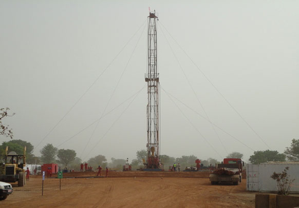 Construction at the Mangara oil fields in Chad. Credit: Caracal Energy