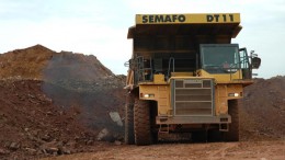 A mining truck at Semafo's Mana mine in Burkina Faso. Credit: Semafo