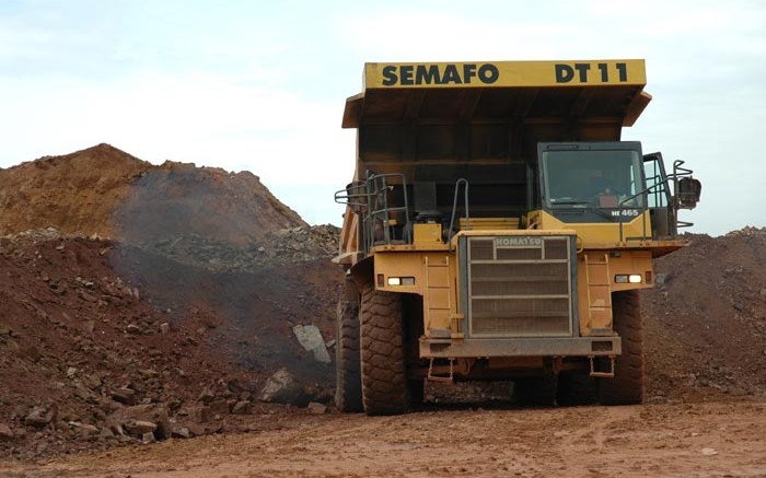 A mining truck at Semafo's Mana mine in Burkina Faso. Credit: Semafo