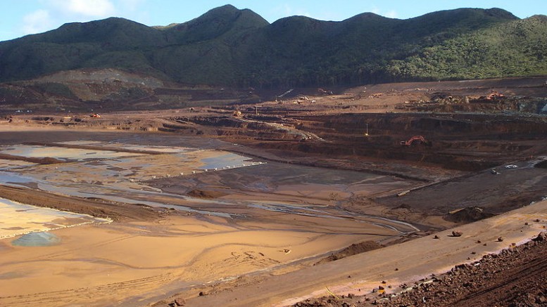 The suspension of Vale's Goro mine in New Caledonia has pushed the price of nickel to a two-year high. Credit: Barsamuphe (Wikimedia Commons)