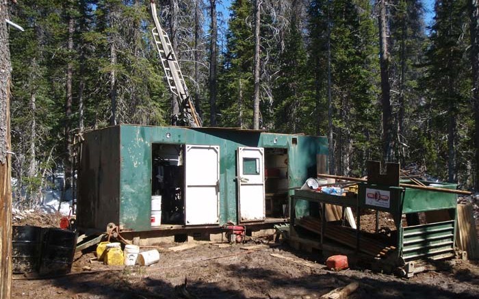 A drill rig at Gold Reach Resources' Ootsa copper-gold project in northwest British Columbia. Credit: Gold Reach Resources