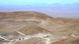Capstone Mining's Santo Domingo iron oxide-copper-gold project in Chile's Atacama region, 130 km northeast of Copiapo in 2014. Credit: Capstone Mining