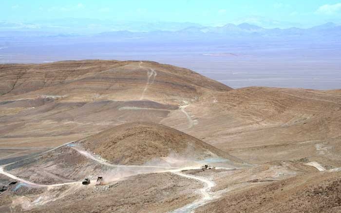 Capstone Mining's Santo Domingo iron oxide-copper-gold project in Chile's Atacama region, 130 km northeast of Copiapo in 2014. Credit: Capstone Mining