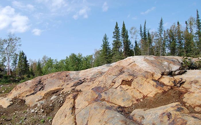 Probe Mines'  Borden gold project, located on the outskirts of Chapleau, west of Timmins, Ont. Credit: Probe Mines