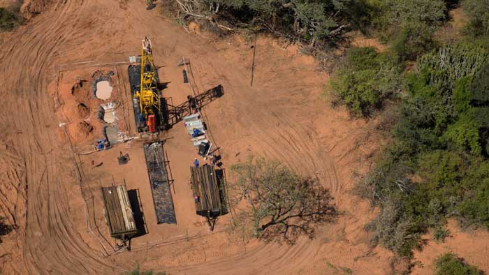 A drill site at Platinum Group Metals' Waterberg PGM project in South Africa. Credit: Platinum Group Metals