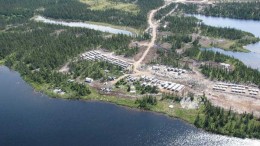 Strateco Resources' Matoush uranium project in Quebec's Otish Mountains. The stalled project's camp was shut down this month to save money.  Credit: Strateco Resources