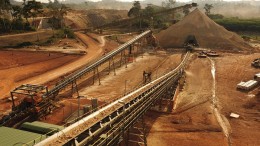 Conveyor belts at Perseus Mining's Edikan gold mine in Ghana. Credit: Perseus Mining