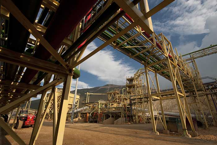 Processing facilities at Banro's Twangiza gold mine in the Democratic Republic of the Congo. Credit: Banro