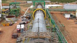 The kiln under construction at Largo Resources' Maracas Vanadium project in Brazil's Bahia state, on which Anglo Pacific Group holds a 2% net smelter return royalty. Credit: Largo Resources