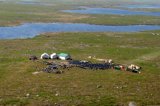 The mining camp at Kennady Diamonds' Kennady North diamond project located in Canada's Northwest Territories. Credit: Kennady Diamonds