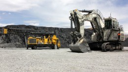 Equipment at SouthGobi Resources' Ovoot Tolgoi coal mine in Mongolia. Credit: SouthGobi Resources