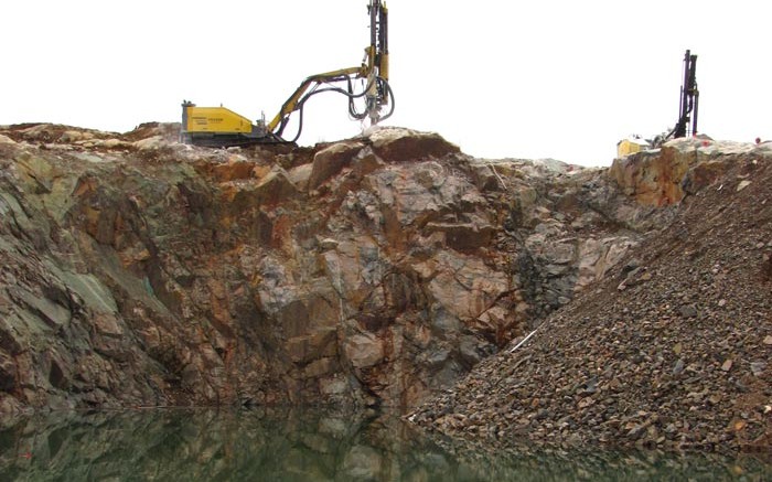 Drills at Wallbridge Mining's Broken Hammer copper-PGM project in Sudbury. Credit: Wallbridge Mining