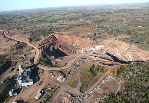 An aerial view of Selwyn Resources' ScoZinc mine in Nova Scotia. Credit: Selwyn Resources