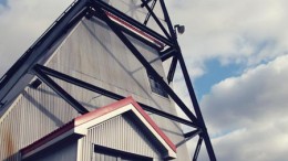 The historic headframe at Premier Gold's Hardrock project, 250 km northeast of Thunder Bay, Ontario. Credit: Premier Gold Mines