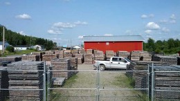 The core storage facility at Probe Mines' Borden project in northern Ontario. Credit:  Probe Mines