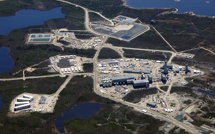 Goldcorp's lonore gold mine under construction in Quebec's James Bay region, photographed in May 2014. Credit: Goldcorp