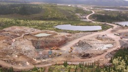 Stornoway Diamond's Renard diamond project under construction near central Quebec's Otish Mountains. Credit: Stornoway Diamond