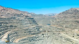The Candelaria open pit copper mine in Chile's Atacama province. Credit: Lundin Mining