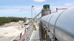 Facilities at at RB Energy's Quebec Lithium mine, 60 km north of Val-d'Or, Quebec. Credit: RB Energy