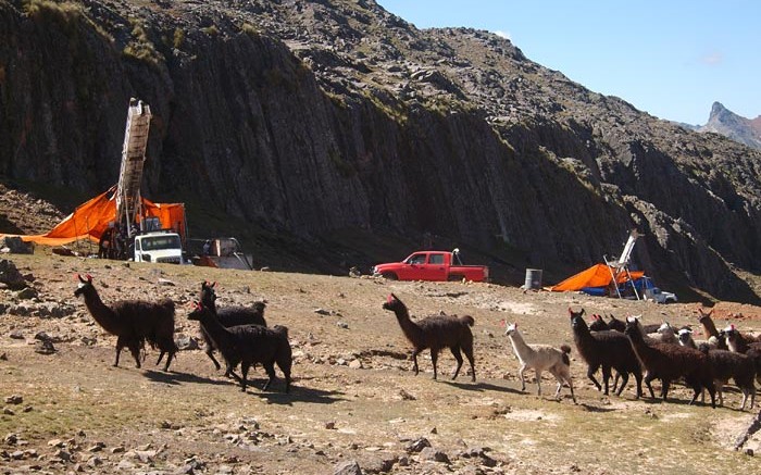 Drill rigs at the Malku Khota silver-indium in Bolivia before the project was expropriated by the Bolivian government in August 2012. TriMetals Mining is pursuing compensation via international arbitration. Credit: TriMetals Mining