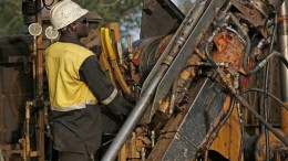 A driller at Orezone Gold's Bombor gold project, 85 km east of Ouagadougou, Burkina Faso. Credit: Orezone Gold