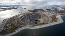 Rio Tinto and Dominion Diamond's Diavik diamond mine in the Northwest Territories, 300 km northeast of Yellowknife. Credit: Rio Tinto