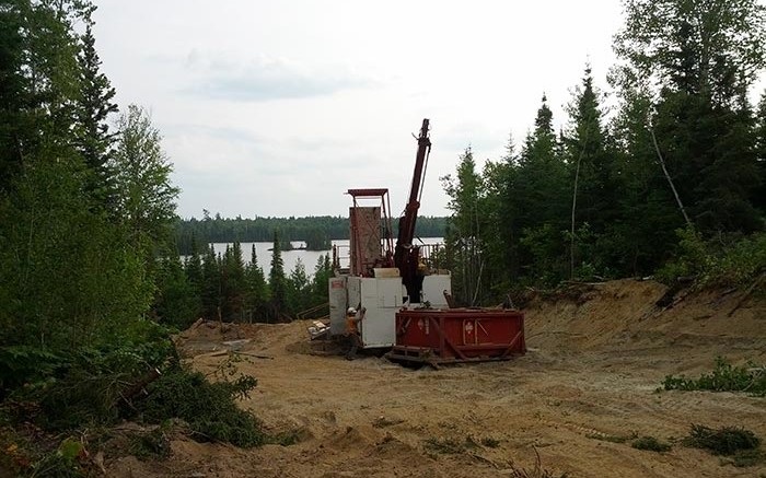 A drill site at Probe Mines' Borden gold project near Chapleau, Ont. Credit: Probe Mines