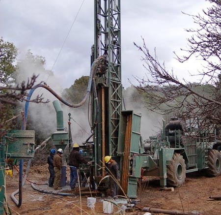 Drillers at Paramount Gold and Silver's San Miguel gold-silver project in northern Mexico.  Credit: Paramount Gold and Silver