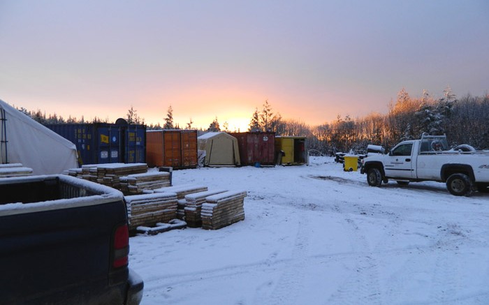 Dawn  at Banks Island Gold's Yellow Giant gold-silver project in northwestern British Columbia. Credit: Banks Island Gold