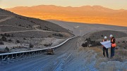 Mining engineers in discussion at Barrick Gold's  Cortez project, located 100 km southwest of Elko, Nevada. Credit:   Barrick Gold