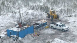 A drill rig at NexGen Energy's Rook 1 property  in the southwest part of Saskatchewan's Athabasca basin. Credit: NexGen Energy