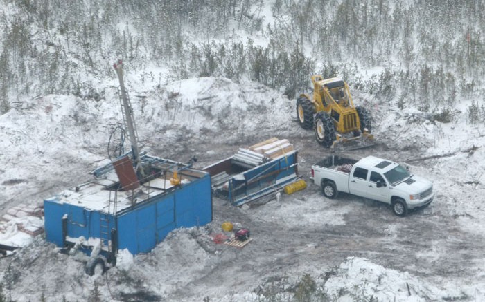 A drill rig at NexGen Energy's Rook 1 property  in the southwest part of Saskatchewan's Athabasca basin. Credit: NexGen Energy