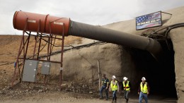 Mining personnel exit Klondex Mines' Fire Creek gold mine in Nevada. Credit: Klondex Mines