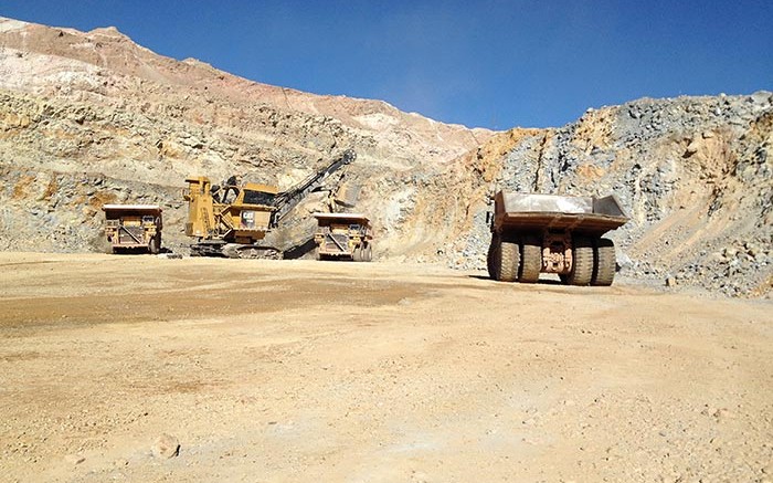 In the pit at Allied Nevada Gold's Hycroft gold-silver mine near Winnemucca, Nevada. Credit: Allied Nevada Gold