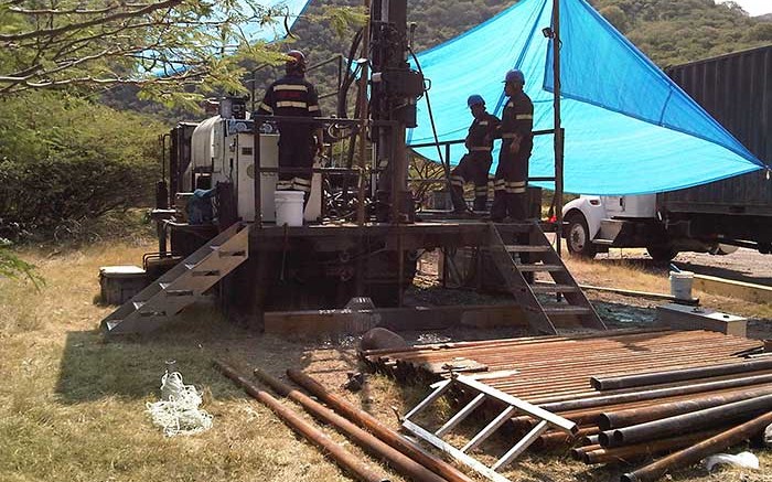 Drillers at Guerrero Ventures'Biricu gold property in southwestern Mexico's Guerrero Gold Belt. Credit: Guerrero Ventures