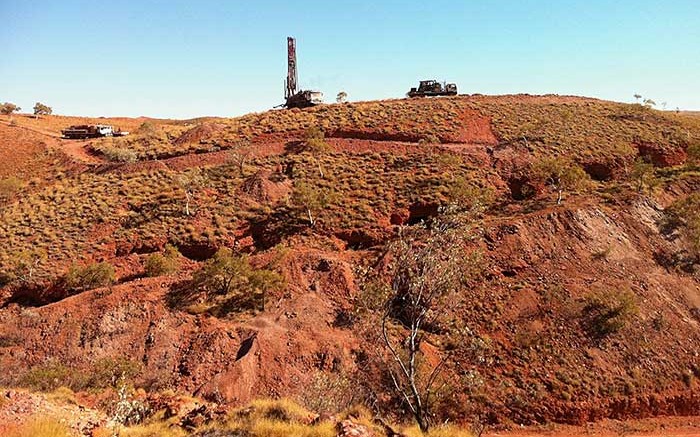 A drill site at Novo Resources' Beatons Creek gold project in Australia's Pilbara region. Credit: Novo Resources