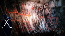 Underground workers in the Santoy Gap zone at Claude Resources' Seabee gold mine in northeastern Saskatchewan.  Credit:  Claude Resources