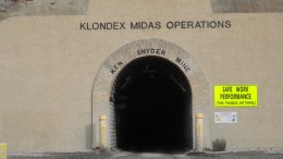 A portal at Klondex Mines' Midas gold-silver mine in Nevada. Source: Klondex Mines