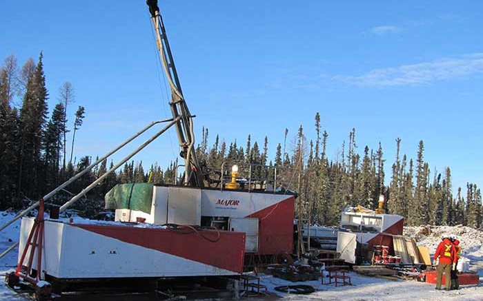 A drill site at Foran Mining's McIlvenna Bay zinc-copper-gold-silver project in Saskatchewan's Hanson Lake camp.   Credit: Foran Mining