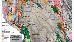 A map showing prospective areas in northwestern British Columbia. Credit: Jeff Kyba/BCGS