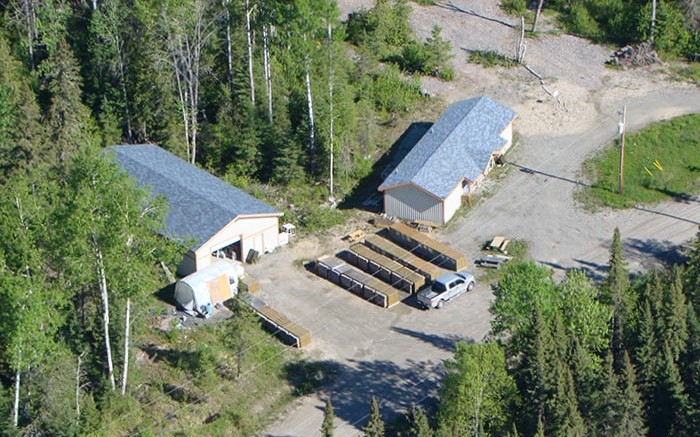 An aerial view of the core shack at Zenyatta Ventures' Albany graphite project in northern Ontario. Source: Zenyatta Ventures