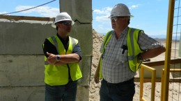 Giulio Bonifacio (left), Nevada Copper president and CEO, and Robert McKnight, executive VP and CFO, at the Pumpkin Hollow copper project in Nevada. Source: Nevada Copper