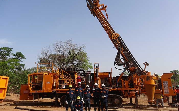 Drillers at Avnel Gold Mining's Kalana gold project in southwest Mali. Source: Avnel Gold Mining