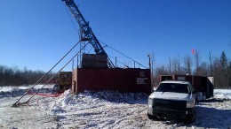 A drill site at Argonaut Gold's Magino gold project, 40 km northeast of Wawa, Ontario. Source: Argonaut Gold