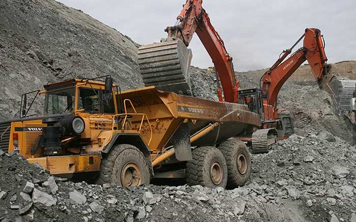 Machines at Galantas Gold's Omagh gold project in northern Ireland, 150 km west of Belfast. Source: Galantas Gold