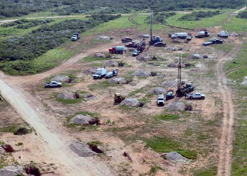 Construction at Uranium Energy's    Palangana uranium project in South Texas. Source: Uranium Energy Corp.