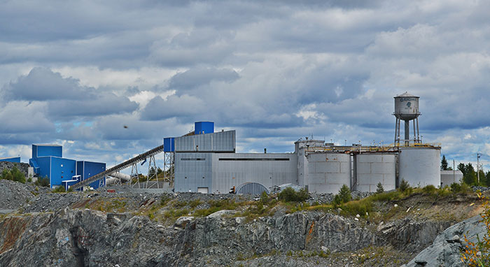 Integra Gold's historic Sigma-Lamaque gold mill, near its Lamaque South gold project in Val-d'Or, Quebec. Source: Integra Gold