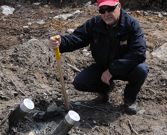 Harte Gold president and CEO Stephen G. Roman at the Sugar Zone gold project in Ontario.  Source: Harte Gold