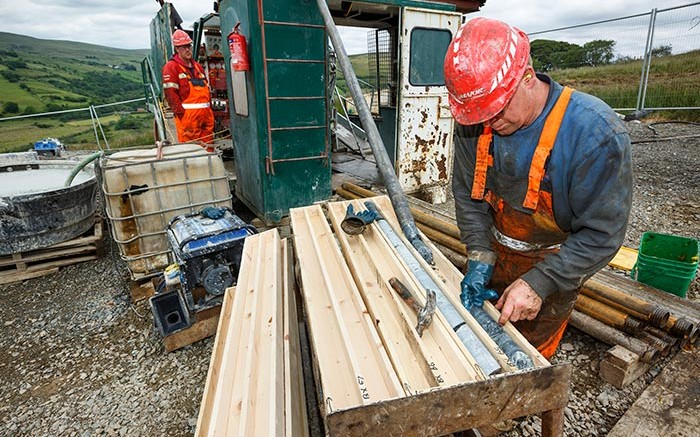 Drillers at Dalradian Resources' Curraghinalt gold project in Northern Ireland.  Source: Dalradian Resources